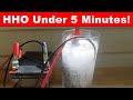 HHO Generator - Water to Fuel Converter - (Under 5 Minutes!)