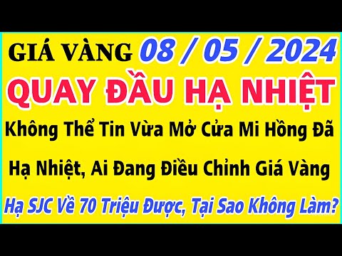 Giá vàng hôm nay 9999 ngày 8/5/2024 