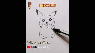 Let's Draw Chibi Pikachu with easy steps | Pikachu| Drawing Pikachu | #shorts #onemillionaudition