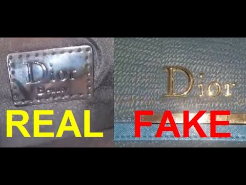 Real vs fake Christian Dior purse. How to spot fake Christian Dior ...