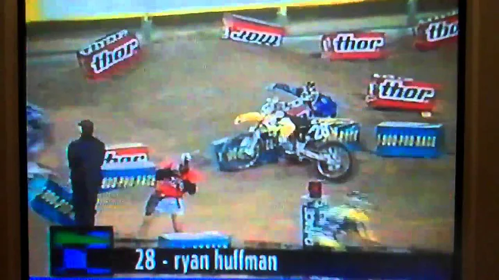 Ryan Huffman's Odd Injury at Phoenix 1998 125cc Main