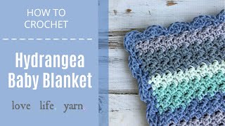 This tutorial will show you step by how to crochet the hydrangea baby
blanket. project is great for beginners and only uses single double
croch...