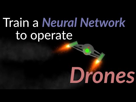 Training a Neural Network to operate drones using Genetic Algorithm