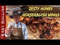 Chicken Wings - Grilled or Baked Zesty Honey Horseradish Chicken Wings
