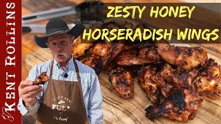 Chicken Wings - Grilled or Baked Zesty Honey Horseradish Chicken Wings