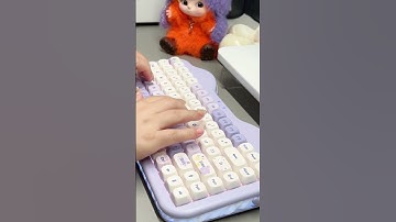 YUNZII C75 Cake Keyboard, Candy Linear Switch.  #keyboard #desksetup #mechanicalkeyboard #typing