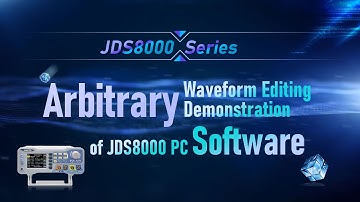 JDS8000 series signal generator PC software arbitrary waveform drawing display display
