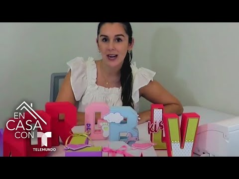Tutorial: haz cajas con forma de letras 3D para San Valentín | Telemundo