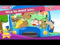 Lesson 3_(B)Nice to meet you. - Cartoon Story - Greeting - Introducing - English Education