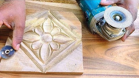 wood carving basic flowers design work || new flowers design ideas.