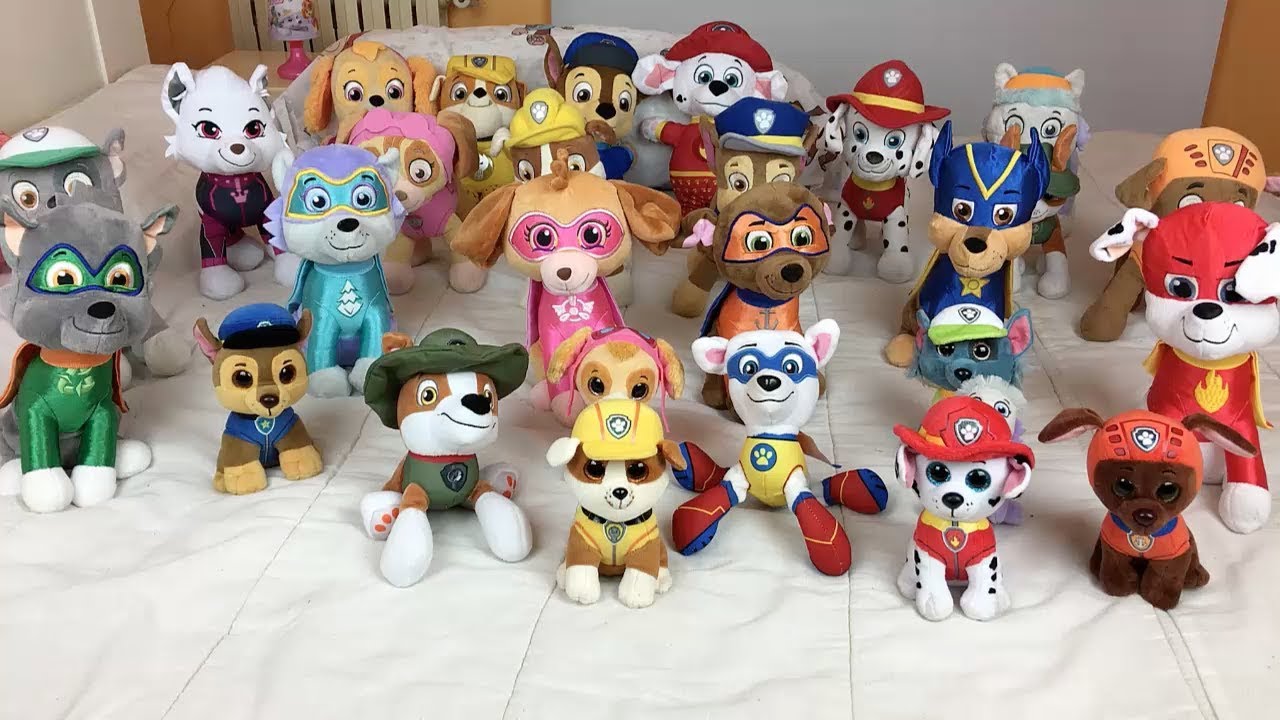 100 accesorios y juguetes de la Patrulla canina peluches para bebés paw  patrol y cachorros 