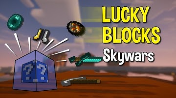 First time playing Skywars with Lucky Blocks...