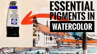 Tips for choosing watercolor pigment /Urban sketching techniques/ tutorials for beginners