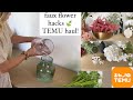 Faux Flower Hacks and staging furniture | TEMU