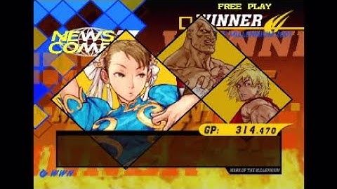 Capcom vs SNK 2: Chun-Li, Sagat, Ken Arcade playthrough