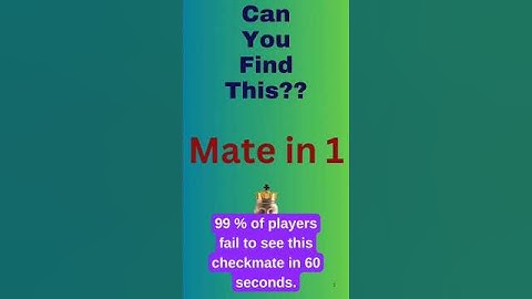 😁Mate in 1 BUT, not that EASY😱  #chess #puzzle #chesspuzzle #chesstactics #chessgame