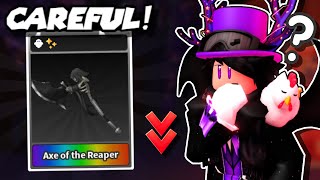 CAREFUL OVERPAYING for AXE OF THE REAPER // 🔪Survive The Killer