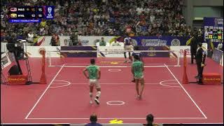 Malaysia vs Myanmar - SF1 - Double - Premier -  ISTAF Sepaktakraw World Cup Kuala Lumpur 2024