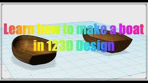 How to make a boat in 123D Design