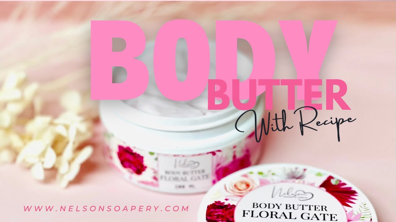 Making emulsion pink body butter with recipe YouTube