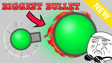 HUGE BULLETS GLITCH! BIGGEST BULLETS IN DIEP.IO SANDBOX MODE! (Diep.io Glitch/Glitches)
