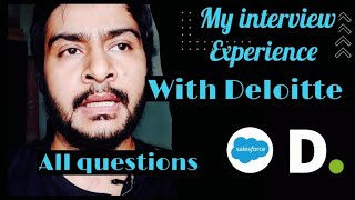 Interview experience-Deloitte USI | salesforce developer interview