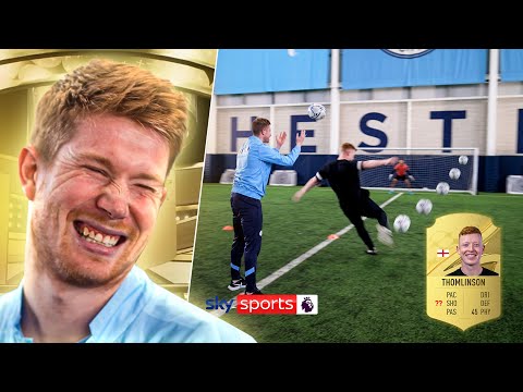 Kevin de bruyne masterclass in shooting drills! | building a fifa rating!