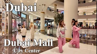 Dubai 4k 🇦🇪 | Amazing Dubai Mall , City Center Walking Tour , Downtown Dubai City
