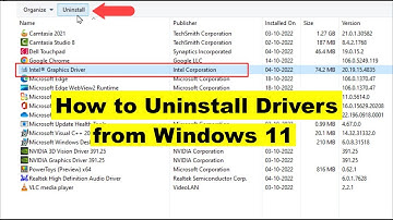 How to Uninstall Drivers from Windows 11 PC/Laptop