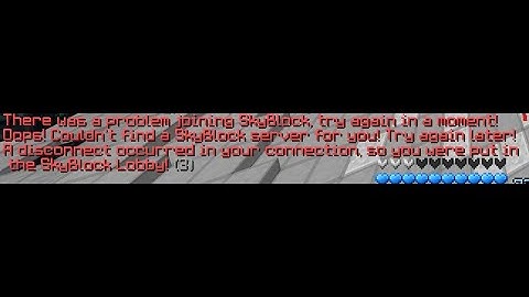 Softlocked from skyblock
