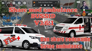 Update sound ambulan BUSSID V3.6.1| full review dan cara pemasangan