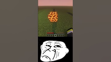 Minecraft logic😂(Trolling face)Troll face #shorts #viral #trollface #memes