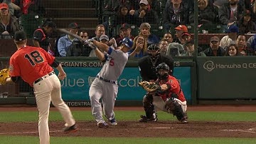 LAD@SF: Seager drives an RBI single