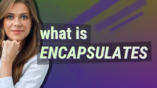 Encapsulates | meaning of Encapsulates