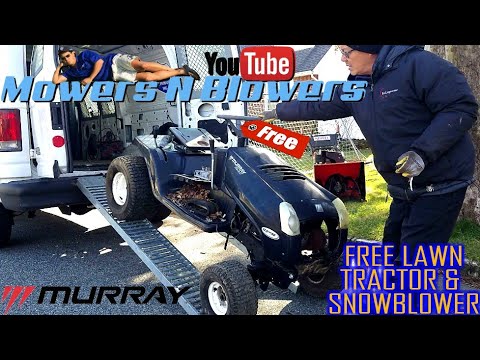 FREE MURRAY SELECT 13.5HP 40" LAWN TRACTOR SPIRIT SM523 TECUMSEH DUAL STAGE SNOWBLOWER PICK REPAIR