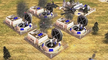 USA High Tech + 4 ICBM vs 2 PLA - C&C Generals Condition Zero