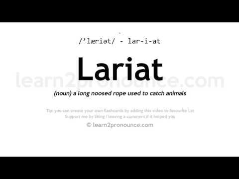 Video: Lariat və kəmənd eyni şeydir?