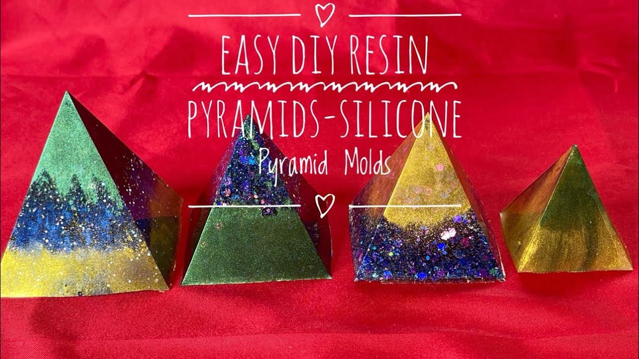 Large Silicone Pyramid Molds for Resin Casting Easy Demold DIY 2