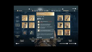 Assassin's Creed Odyssey How to make weapons with custom perks