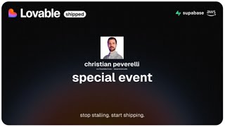 lovable shipped - special event with wearenocode (christian peverelli)