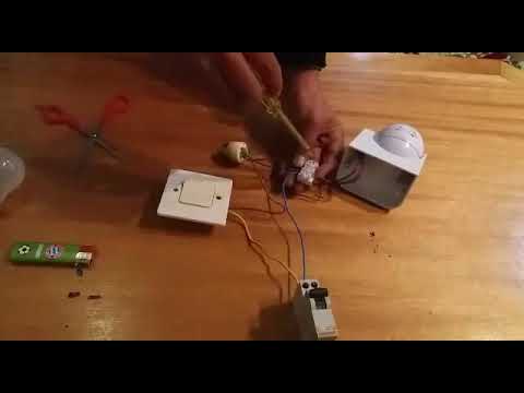 طريقة تركيب كاشف الحركة لتشغيل المصباح أوتوماتيكيا إعمله وحدك