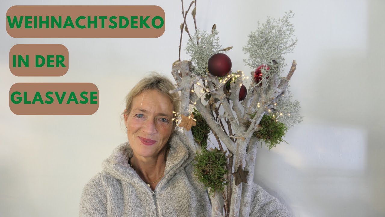 Was macht der Weihnachtsmann in der Glasvase?🎅DIY Weihnachtsdeko 🎅natürlich einfach & wunderschön