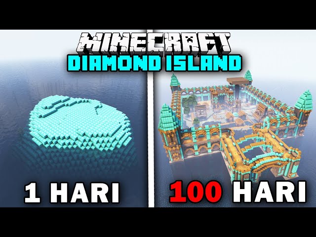 100 Hari Minecraft tapi PULAU DIAMOND Only class=