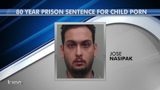 San Marcos man sentenced to 80 years in prison on child pornography charges