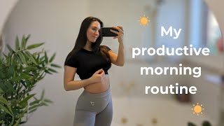 My productive morning routine *with a newborn*