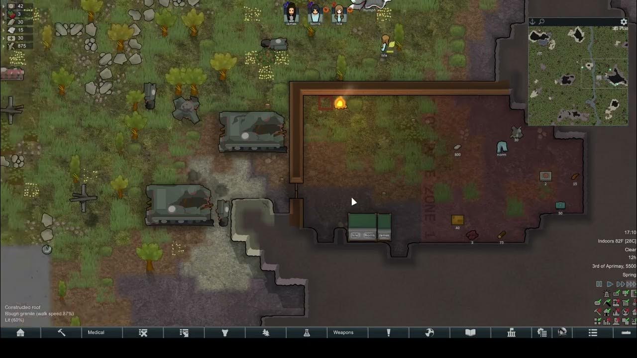 The Start of a rim city (Rimworld) YouTube