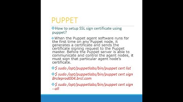 LTI Devops - Puppet Interview Questions and Answers for 3 to 10 yrs experienced #devops #puppet