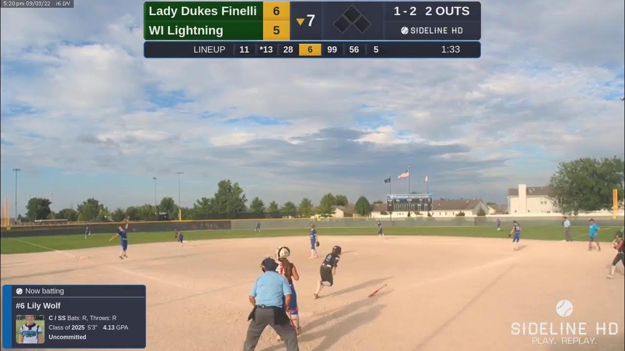 Lady Dukes Finelli vs Wisconsin Lightning 2025 (2022.09.03) YouTube