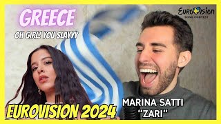 SPANISH REACTS 🇬🇷 MARINA SATTI "ZARI" | GREECE EUROVISION 2024 | Live Reaction and Review!