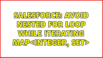Salesforce: Avoid nested for loop while iterating Map＜Integer, Set＜Integer＞＞